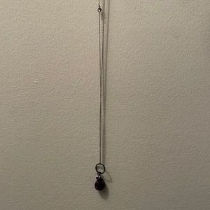 Purple stone necklace